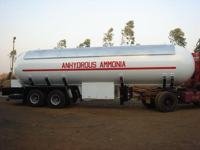 Anhydrous ammonia tanker and cylinder supply by Kamdhenu Industries, Ankleshwar Gujarat